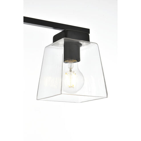 Merrick 23 Inch 3 Light Black Bathroom Vanity Wall Sconce