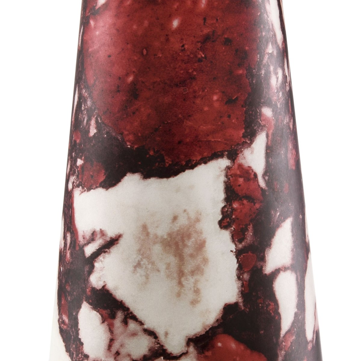 26" Red Marble Pattern Table Lamp with Pleated Shade - Lighting - Alpine Outlets
