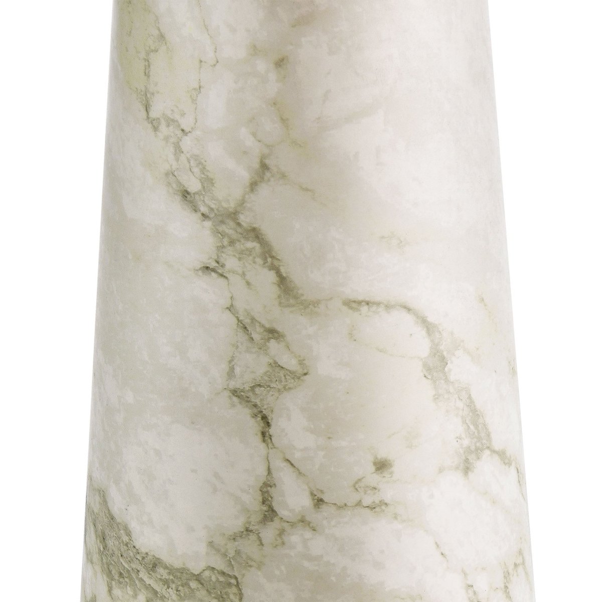 26" White Marble Pattern Table Lamp with Pleated Shade - Lighting - Alpine Outlets