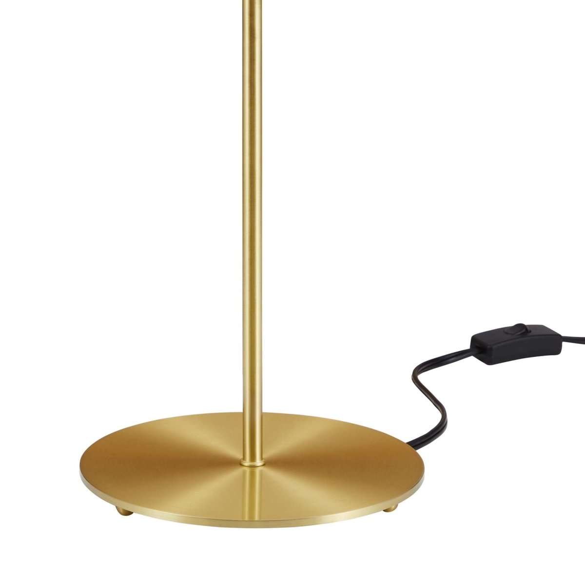 Metal Dome Table Lamp β Black and Satin Brass - Lighting - Alpine Outlets