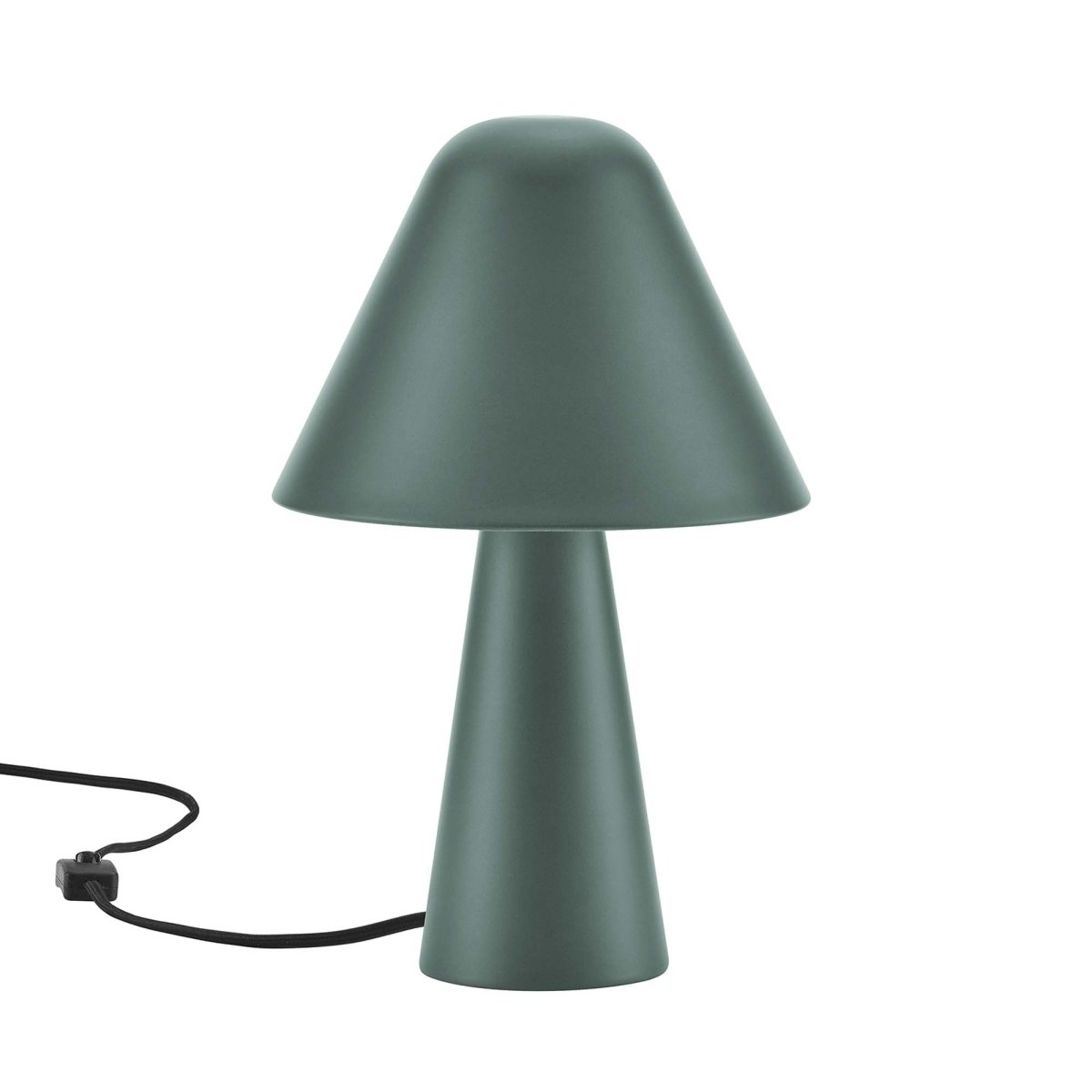 16" Green Metal Mushroom Table Lamp with Swivel Shade - Lighting - Alpine Outlets