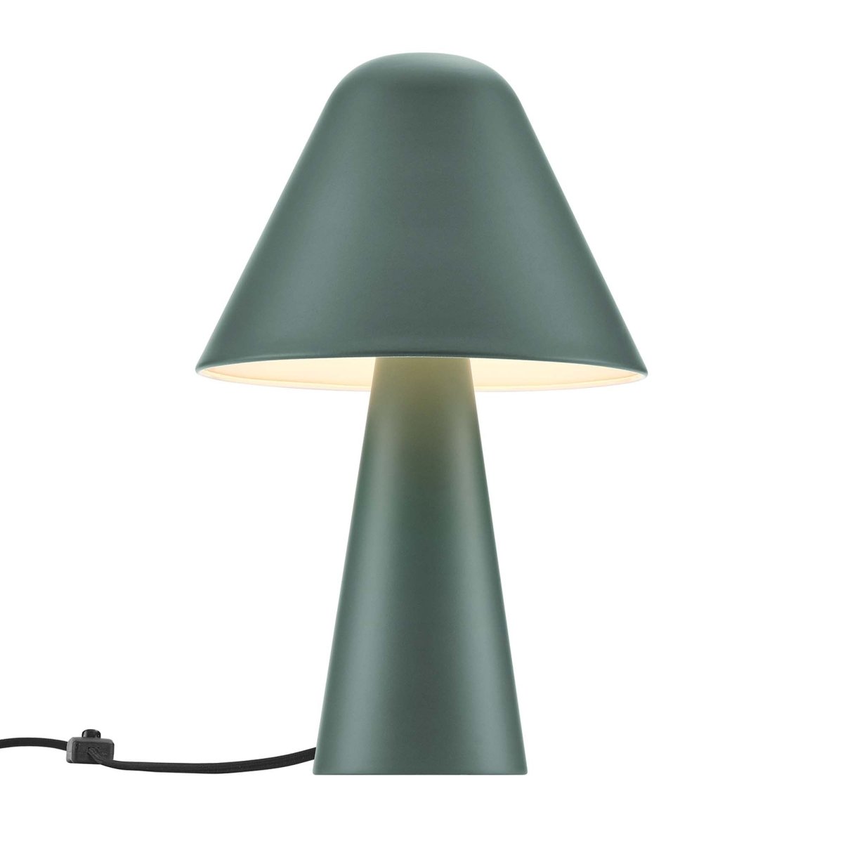 16" Green Metal Mushroom Table Lamp with Swivel Shade - Lighting - Alpine Outlets