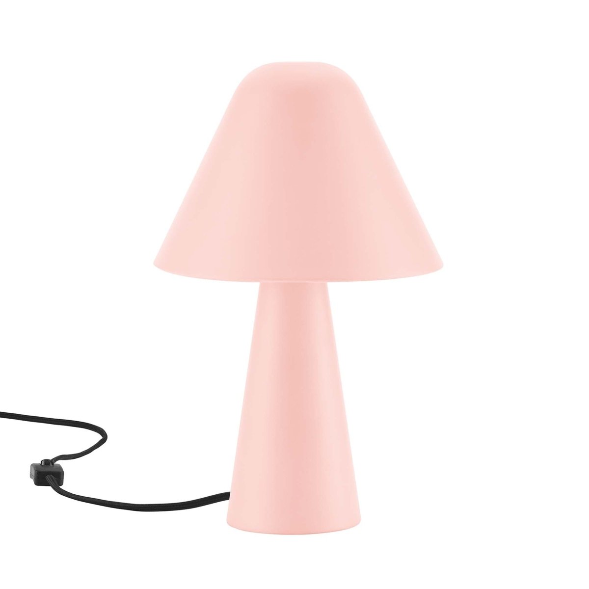 16" Pink Metal Mushroom Table Lamp with Swivel Shade - Lighting - Alpine Outlets