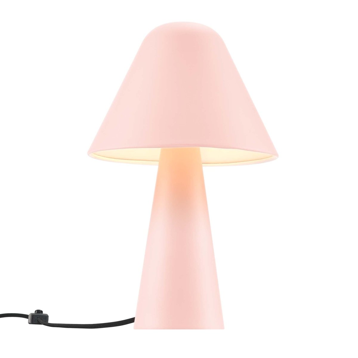 16" Pink Metal Mushroom Table Lamp with Swivel Shade - Lighting - Alpine Outlets