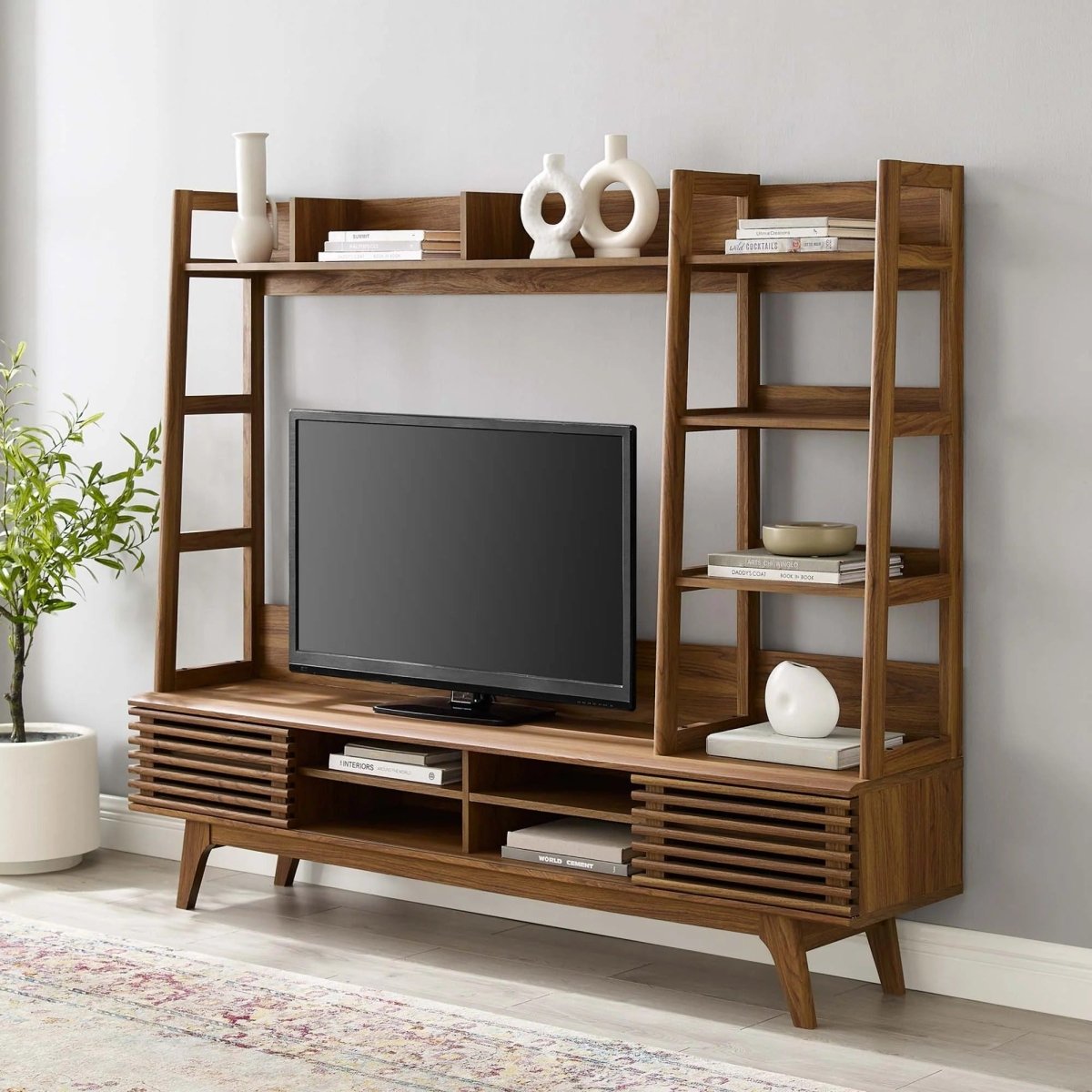 Mid Century Entertainment Center TV Stand 70 Inch - TV Stands available at Alpine Outlets in Denver