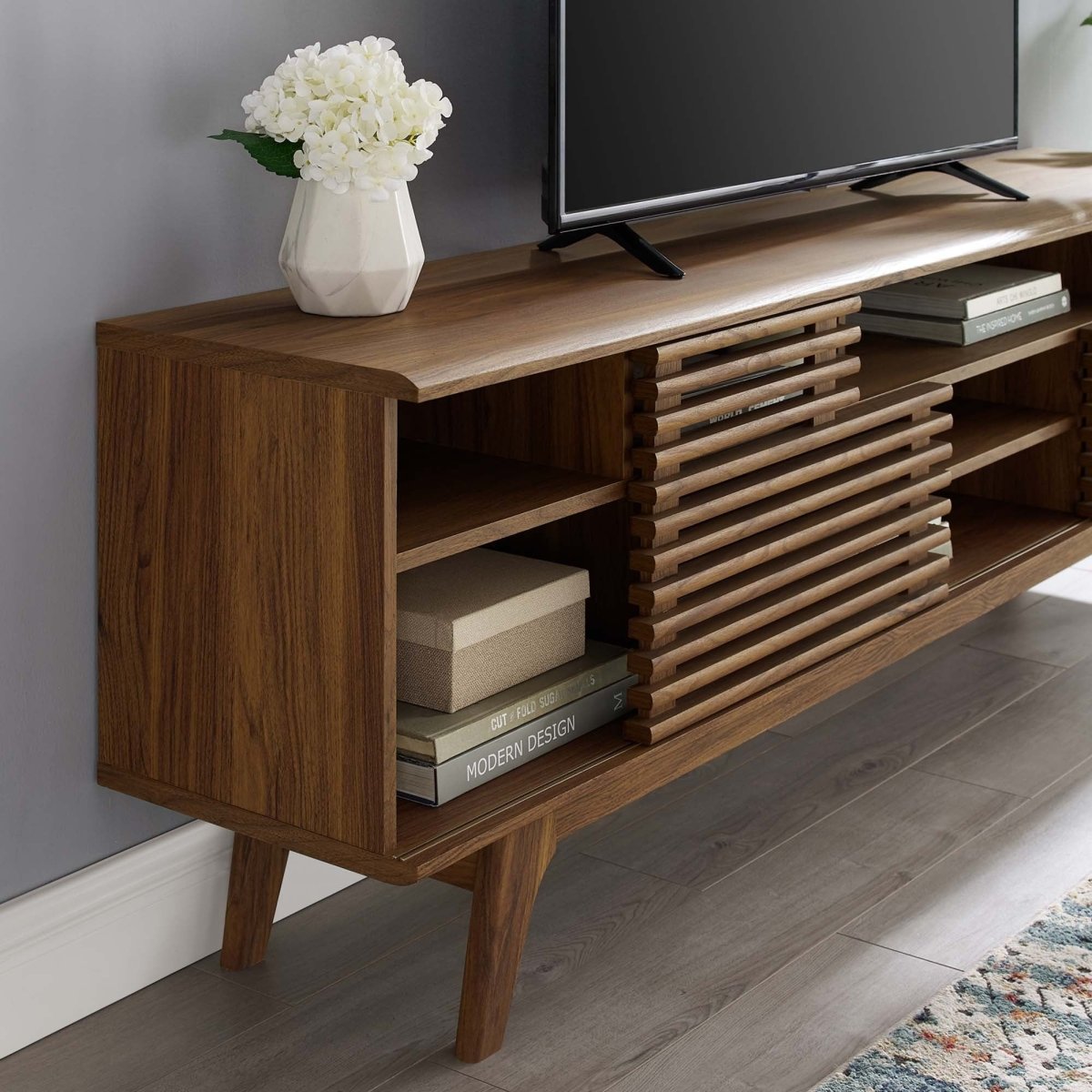 Mid Century Media Console TV Stand 71 Inch - TV Stands available at Alpine Outlets in Denver