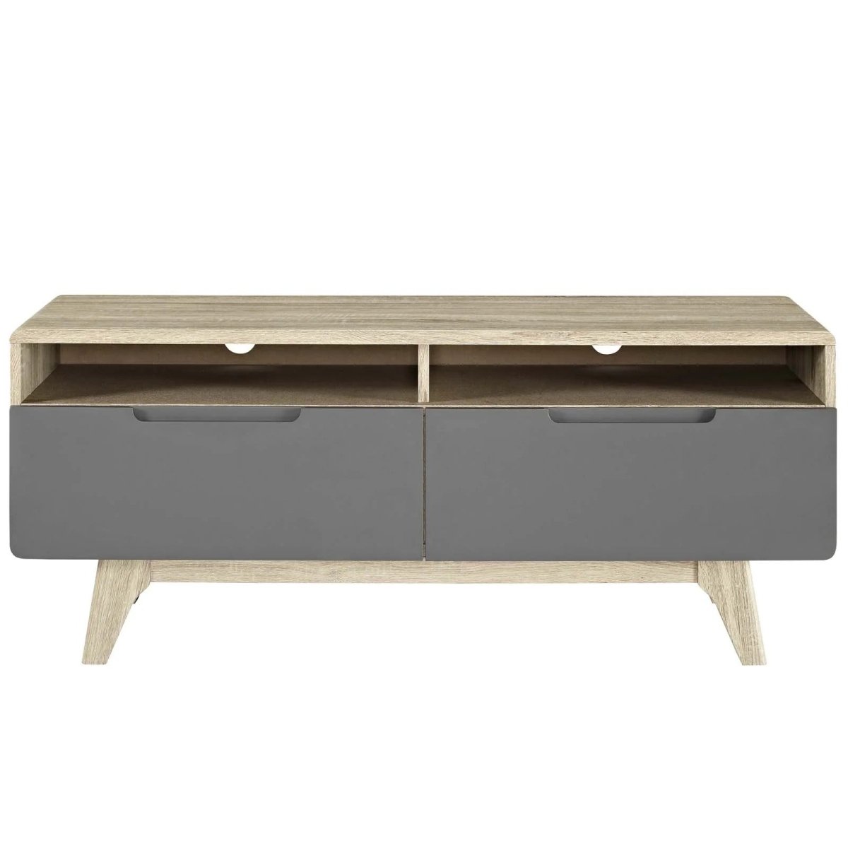 Mid Century Modern TV Stand with Drawers and Open Shelves 47 Inch - TV Stands available at Alpine Outlets in Denver