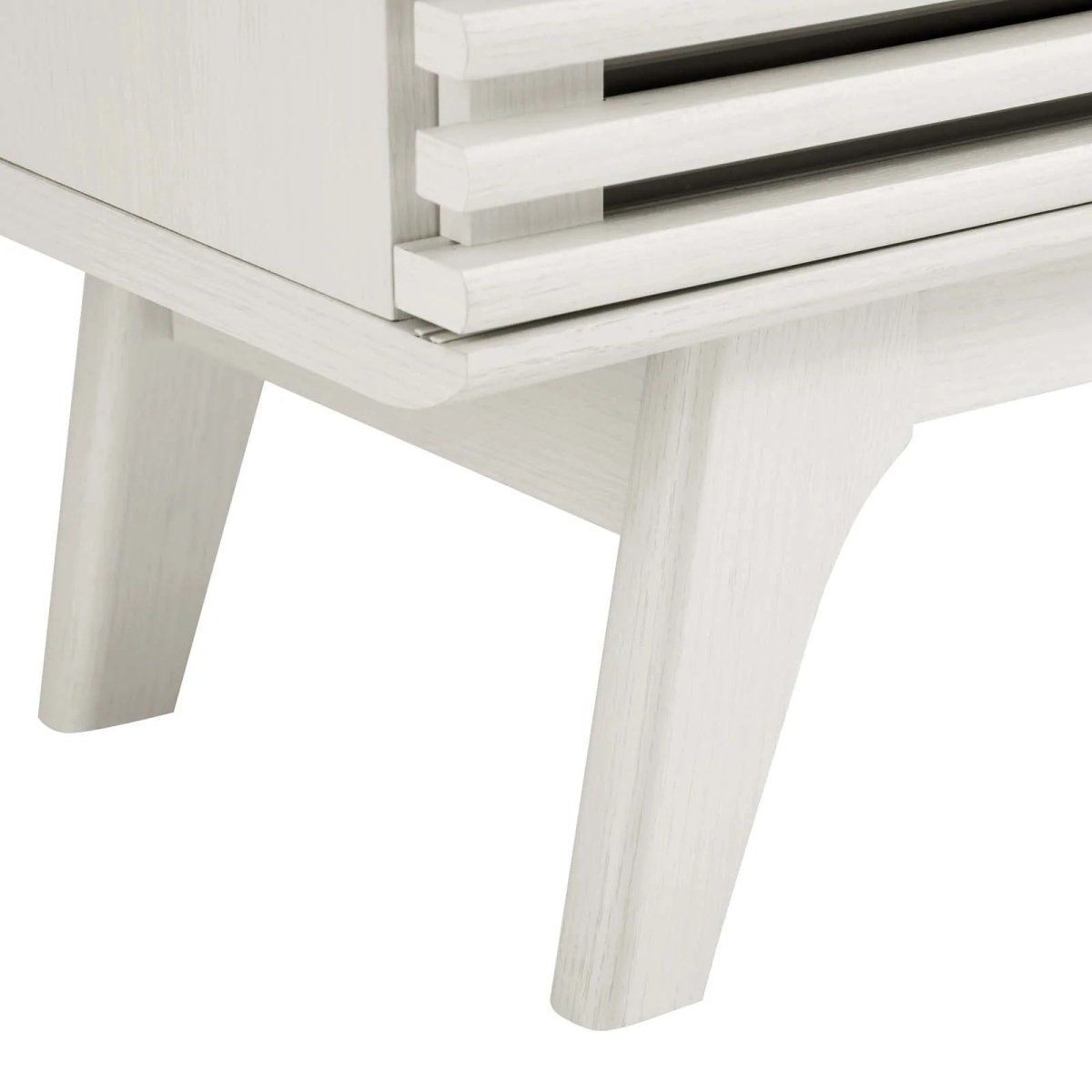 Mid Century Modern TV Stand with Dual Sliding Doors and Drawer 59 Inch - TV Stands available at Alpine Outlets in Denver