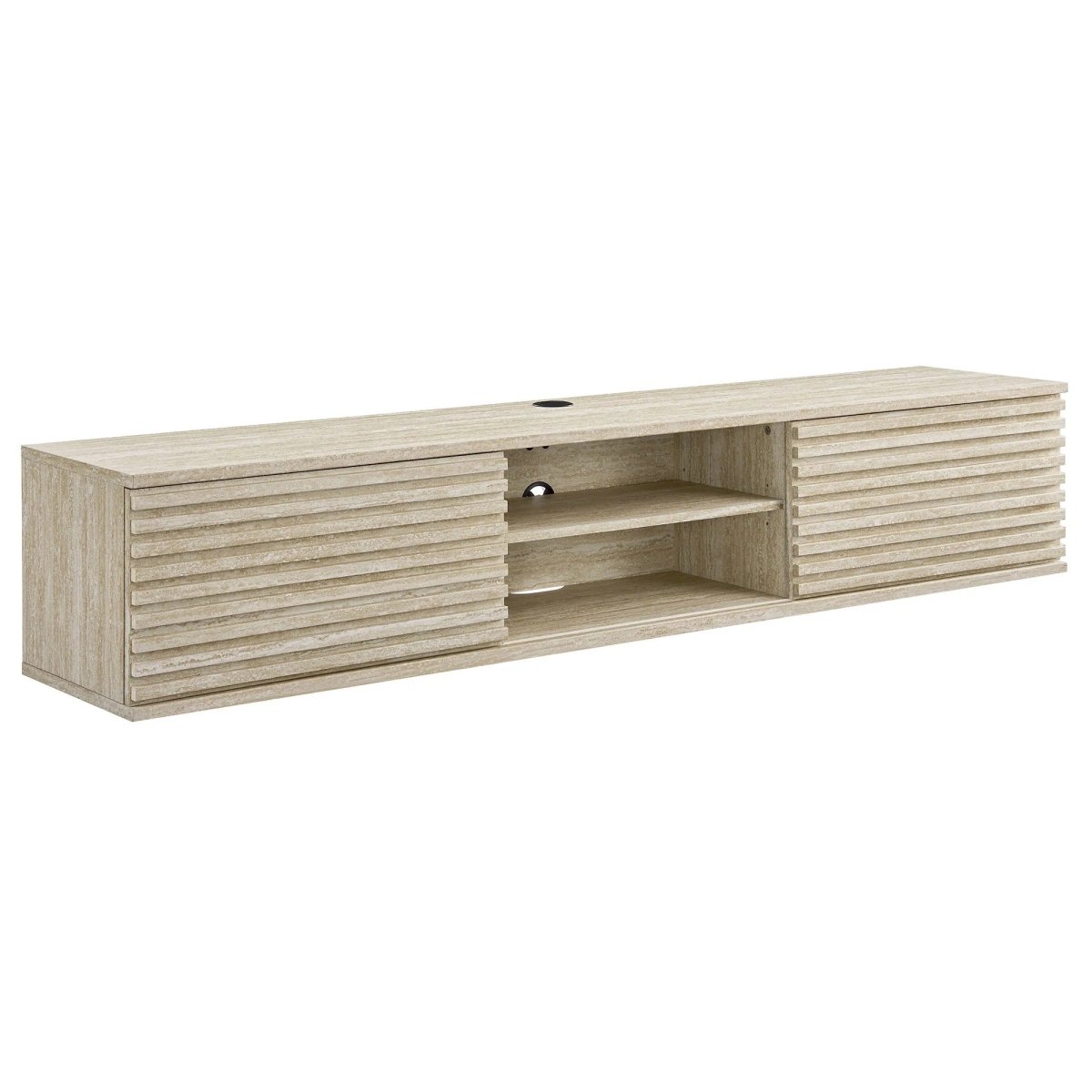 Mid Century Wall Mount Media Console TV Stand 70 Inch - TV Stands available at Alpine Outlets in Denver