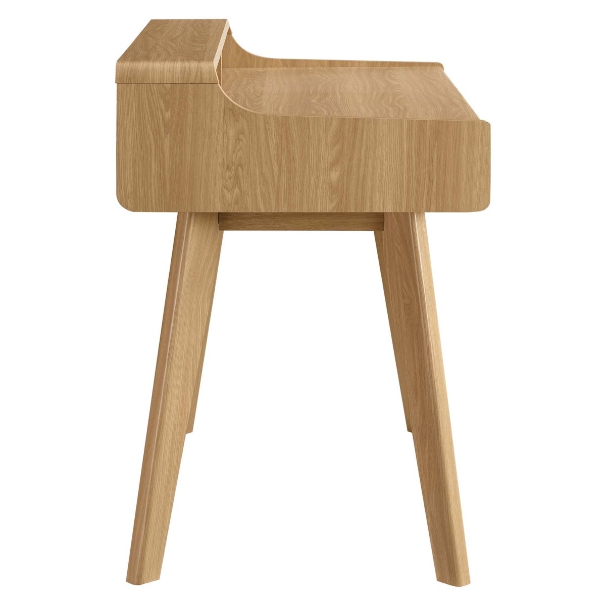 Mid-Century Writing Desk with Storage Drawers β Oak - Workspace - Alpine Outlets