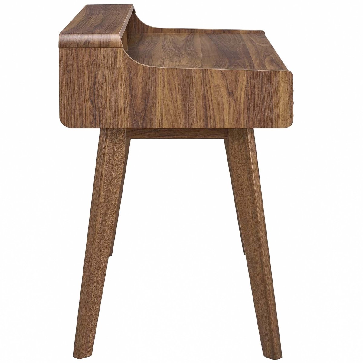 Mid-Century Writing Desk with Storage Drawers β Walnut - Workspace - Alpine Outlets