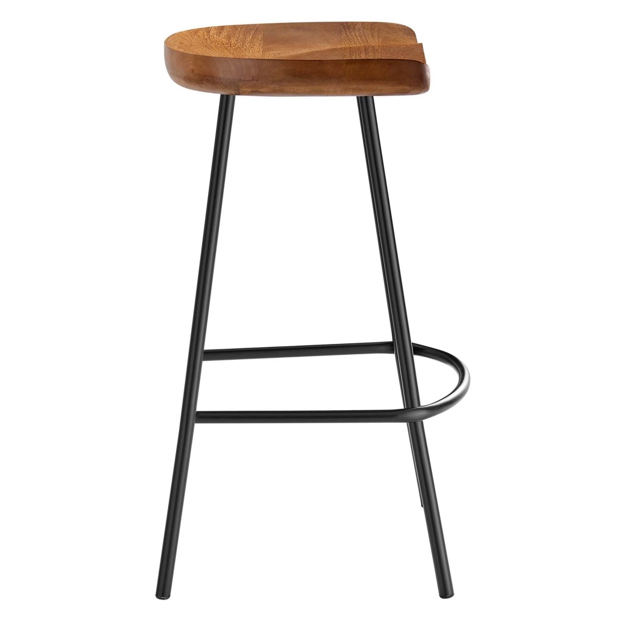 Minimalist Mango Wood Backless Counter Stool Set of 2 - Stools available at Alpine Outlets in Denver