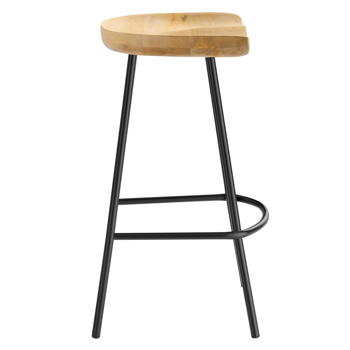 Minimalist Mango Wood Backless Counter Stool Set of 2 - Stools available at Alpine Outlets in Denver