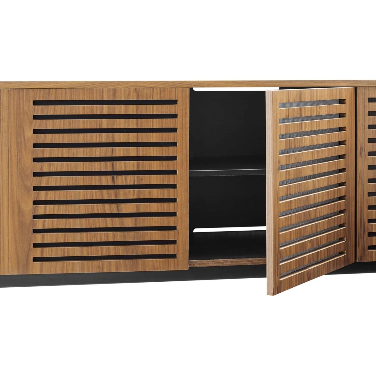 Modern TV Stand with Sliding Doors and Adjustable Shelves 73 Inch - TV Stands available at Alpine Outlets in Denver