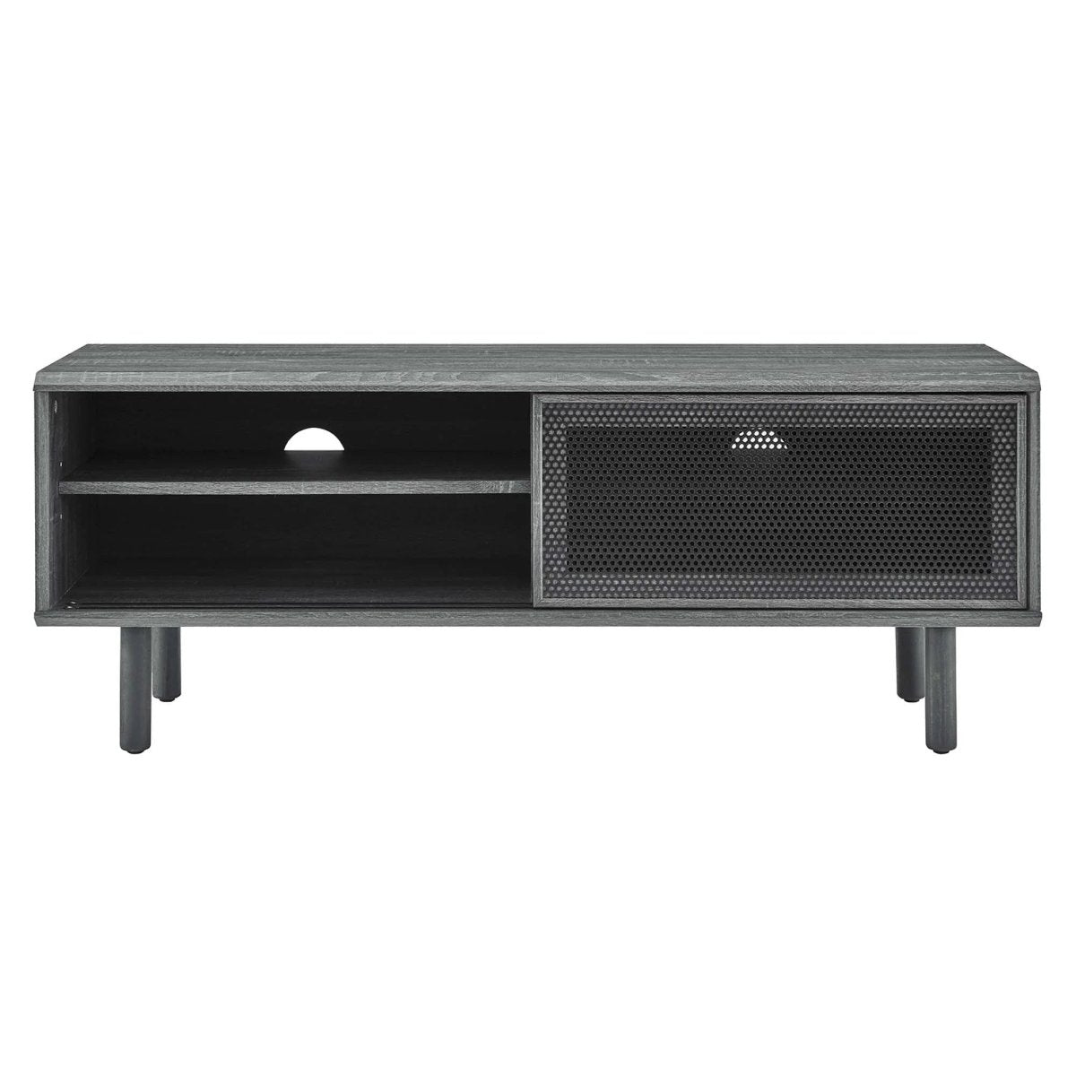 Modern Urban TV Stand with Mesh Sliding Doors 47 Inch - TV Stands available at Alpine Outlets in Denver