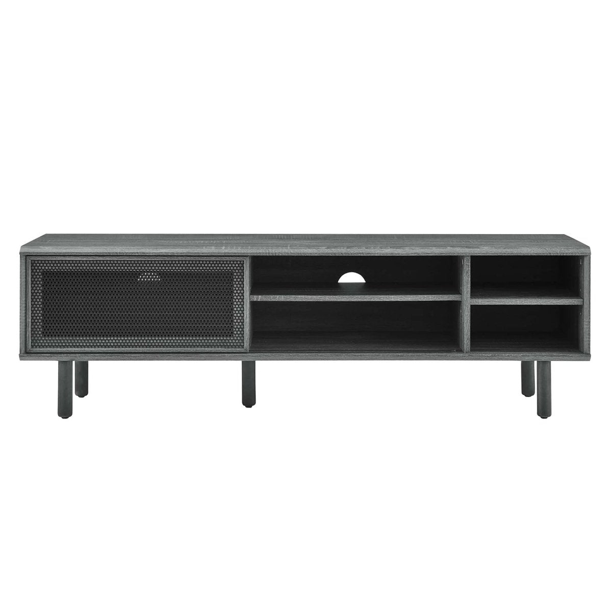 Modern Urban TV Stand with Mesh Sliding Doors 60 Inch - TV Stands available at Alpine Outlets in Denver