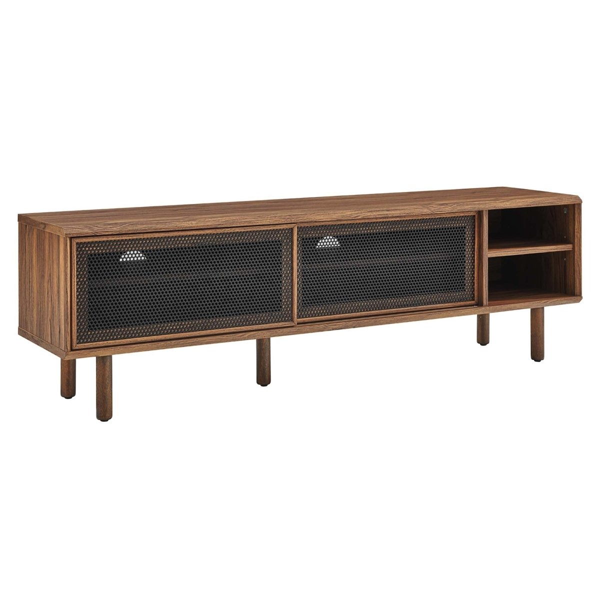 Modern Urban TV Stand with Mesh Sliding Doors 60 Inch - TV Stands available at Alpine Outlets in Denver