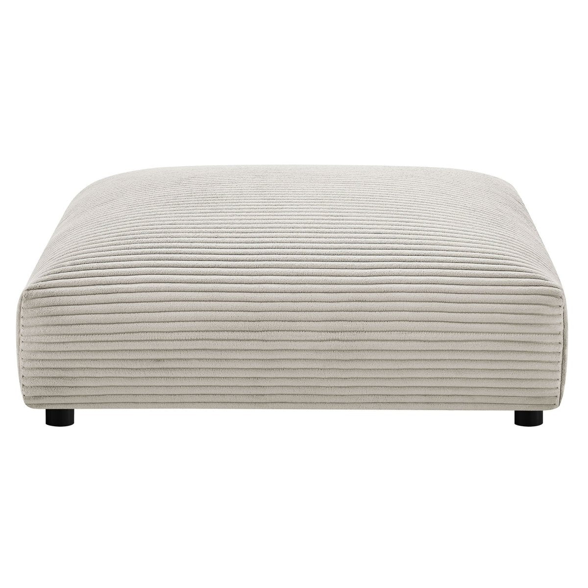 Modular Corduroy Upholstered Ottoman β Large Square 45 Inch - Ottomans available at Alpine Outlets in Denver