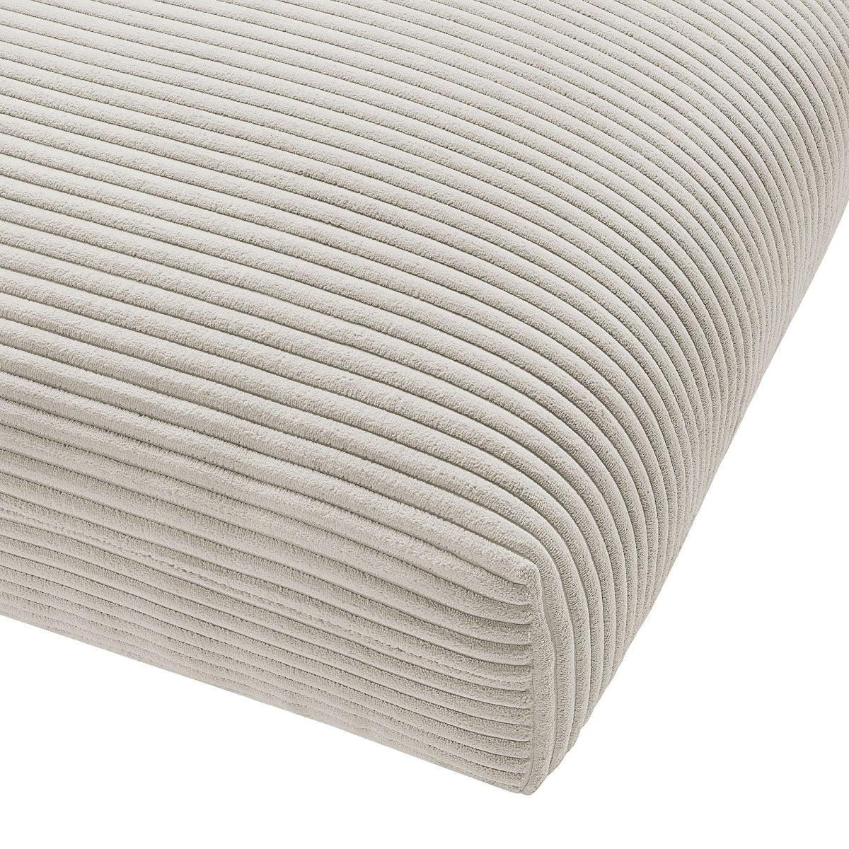 Modular Corduroy Upholstered Ottoman β Large Square 45 Inch - Ottomans available at Alpine Outlets in Denver