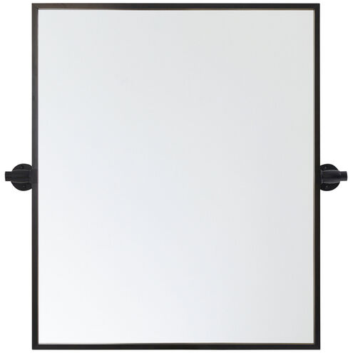 Everly 24 x 20 Inch Black Rectangle Pivot Wall Mirror