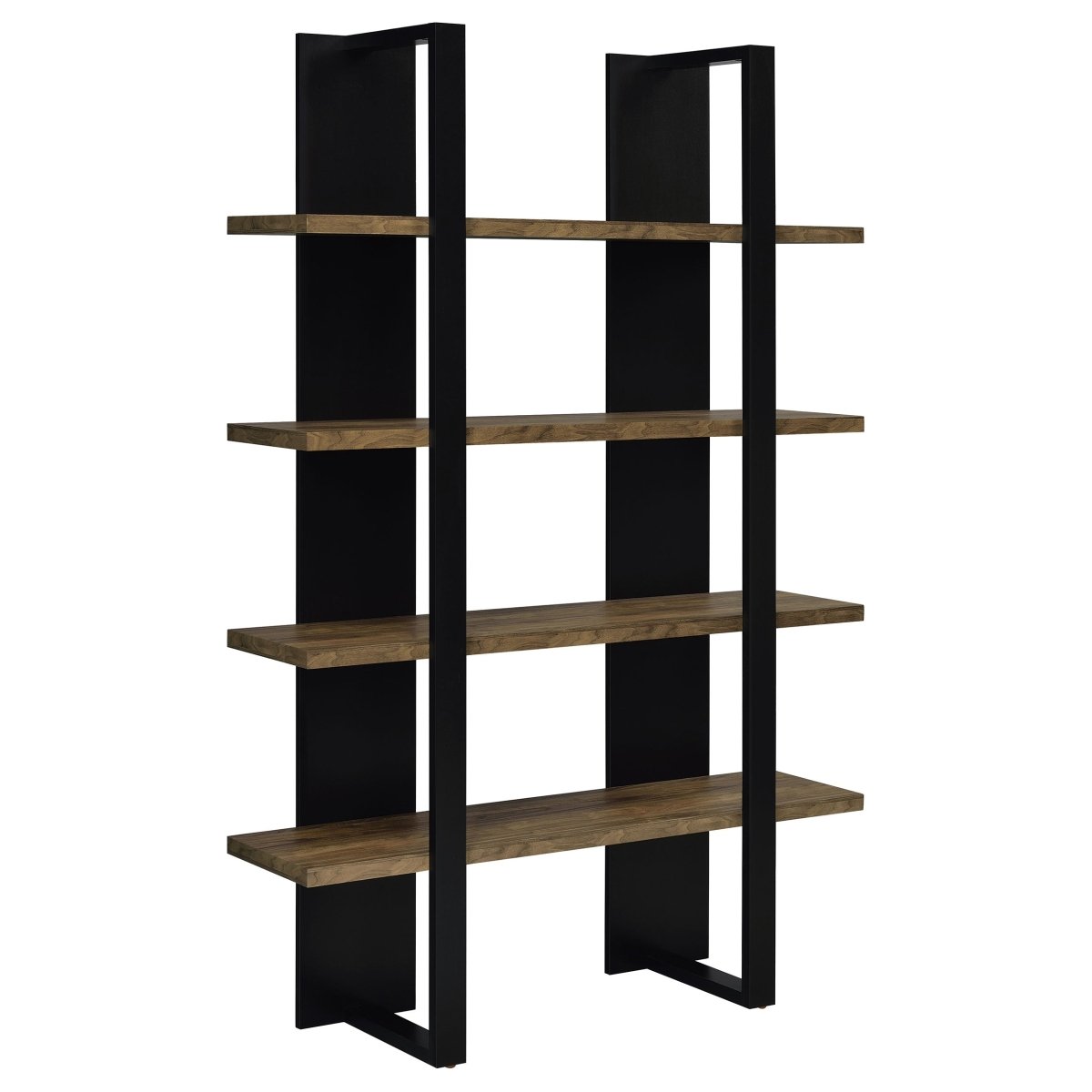 Mystrene 4 - Shelf Bookcase – Black & Walnut - available at Alpine Outlets in Denver