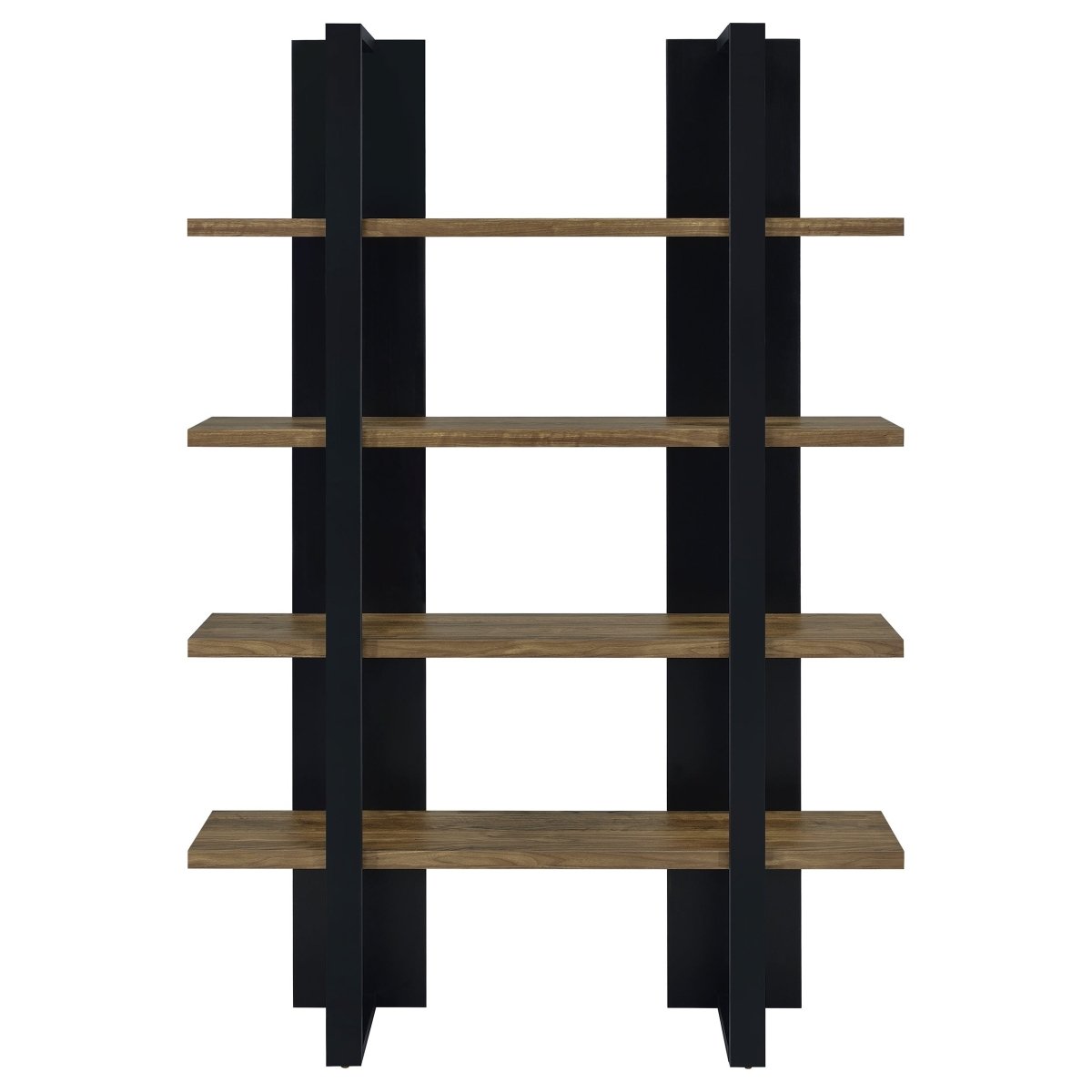 Mystrene 4 - Shelf Bookcase – Black & Walnut - available at Alpine Outlets in Denver