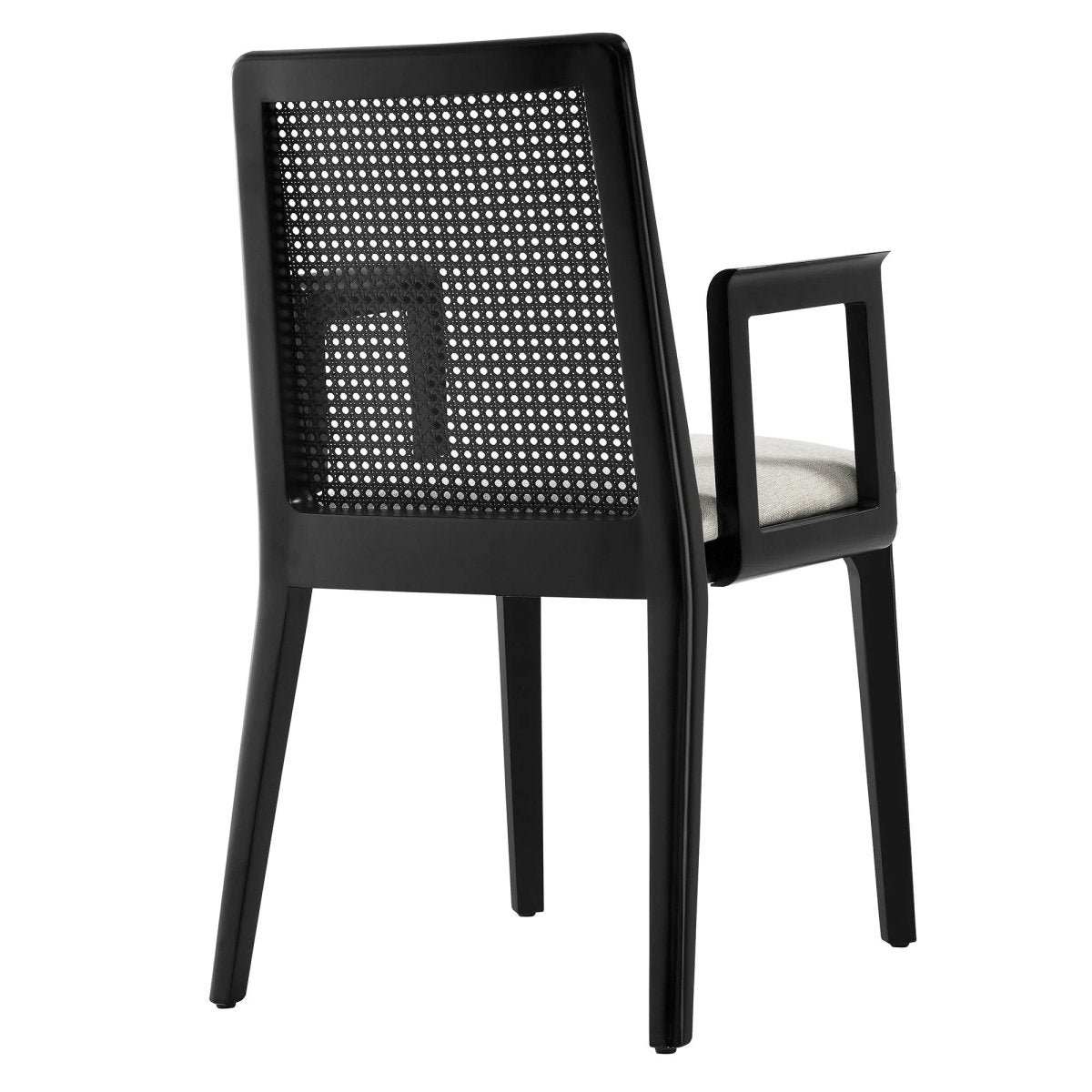 Natural Beech Wood and Rattan Cane Back Dining Armchair - Dining Chairs available at Alpine Outlets in Denver