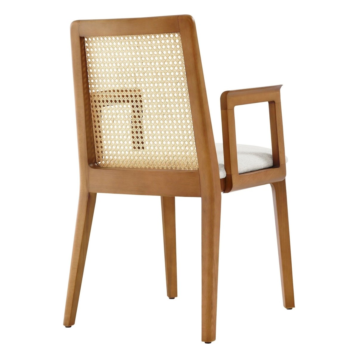 Natural Beech Wood and Rattan Cane Back Dining Armchair - Dining Chairs available at Alpine Outlets in Denver