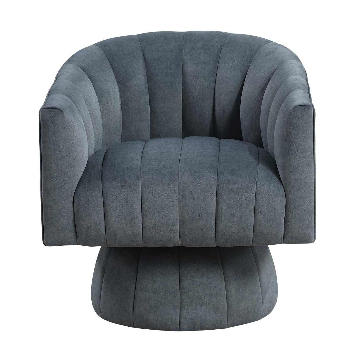 NicBex Modern Velvet Swivel Barrel Accent Chair – 26.5" Wide - Living Room Furniture - Alpine Outlets