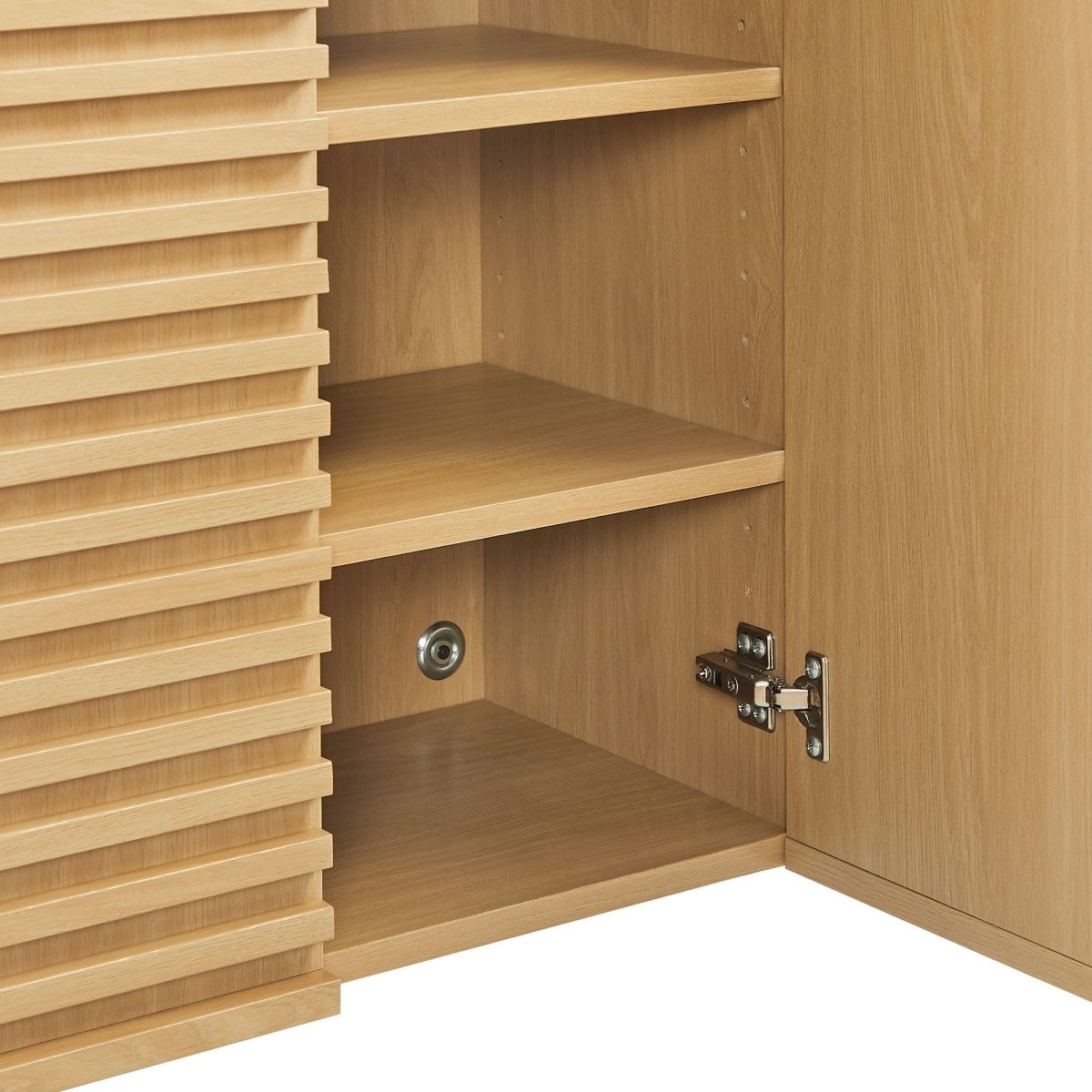 Oak Bathroom Cabinet Set with Freestanding and Wall-Mounted Storage - Bathroom Fixtures - Alpine Outlets