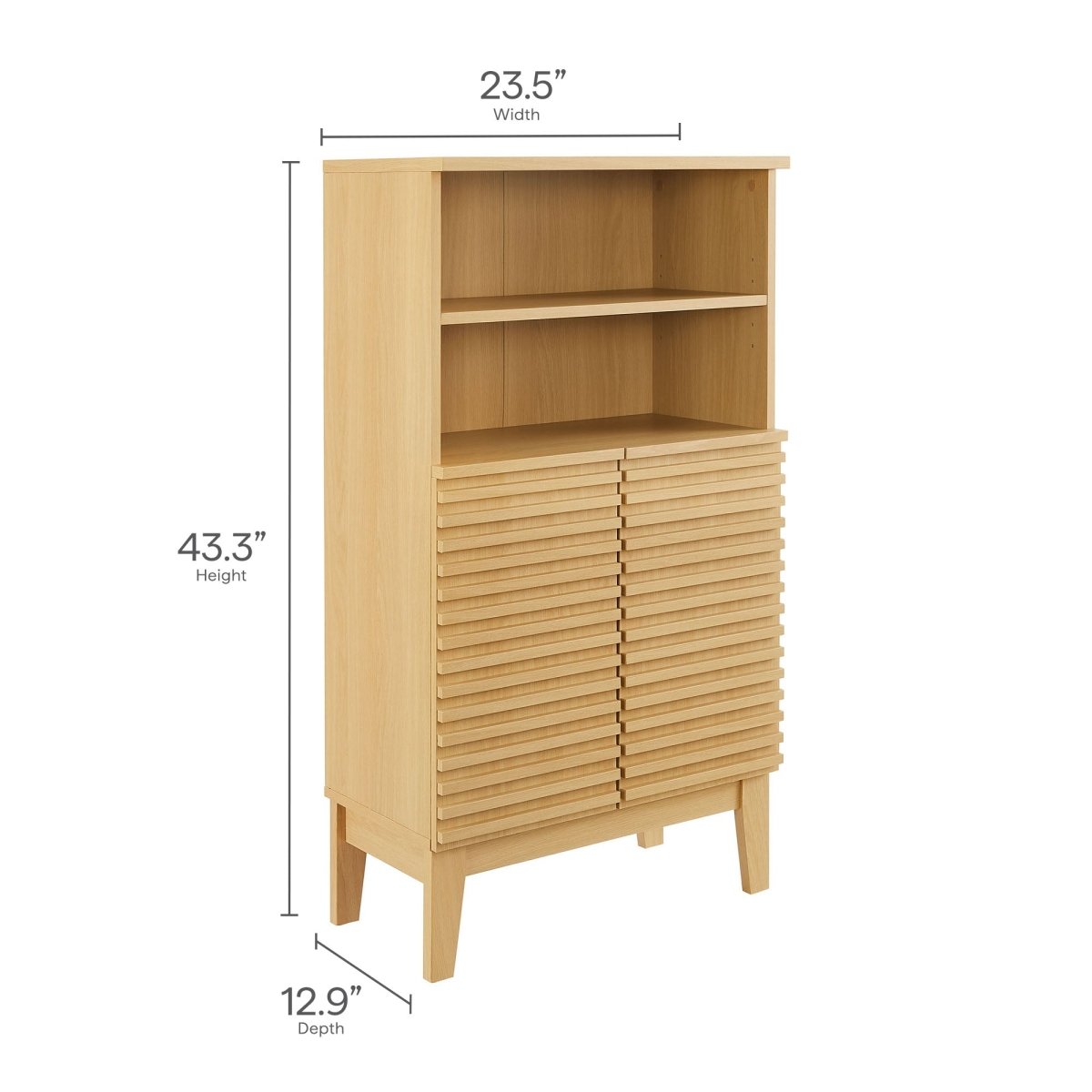 Oak Bathroom Cabinet Set with Freestanding and Wall-Mounted Storage - Bathroom Fixtures - Alpine Outlets