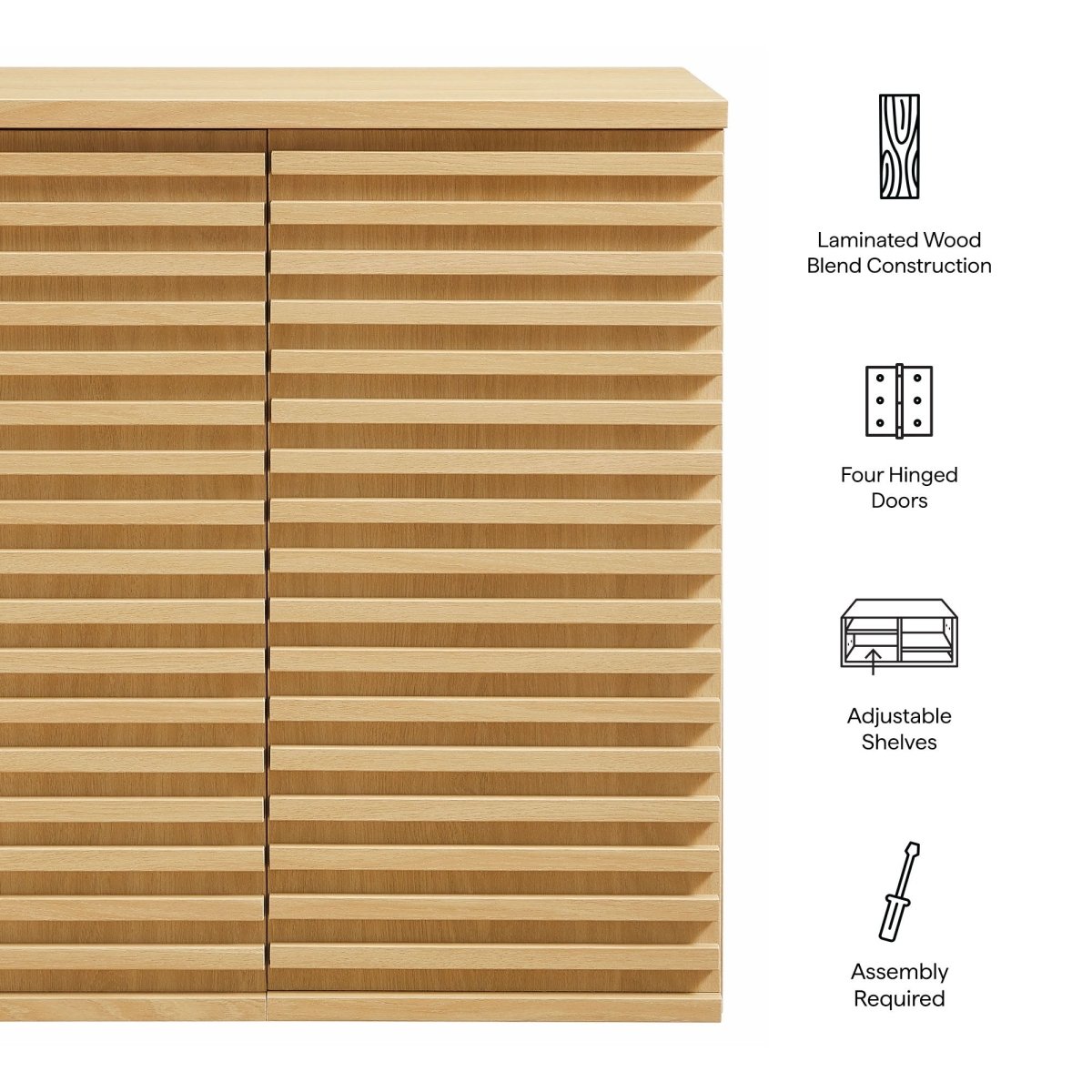 Oak Wall Mounted Bathroom Storage Cabinet - Bathroom Fixtures - Alpine Outlets