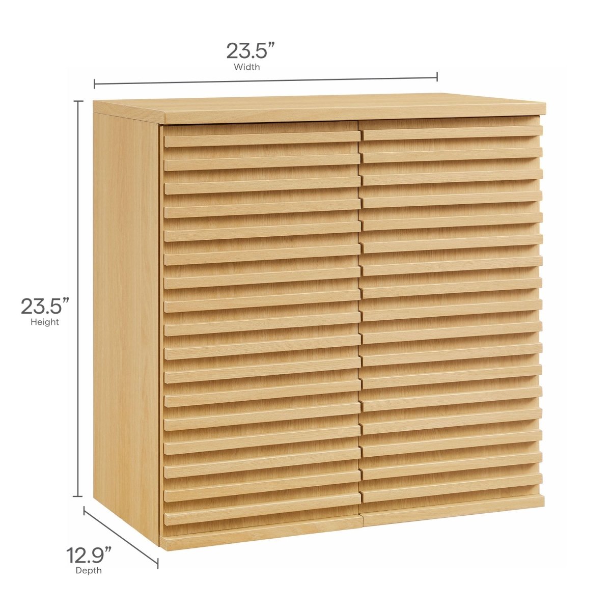 Oak Wall Mounted Bathroom Storage Cabinet - Bathroom Fixtures - Alpine Outlets