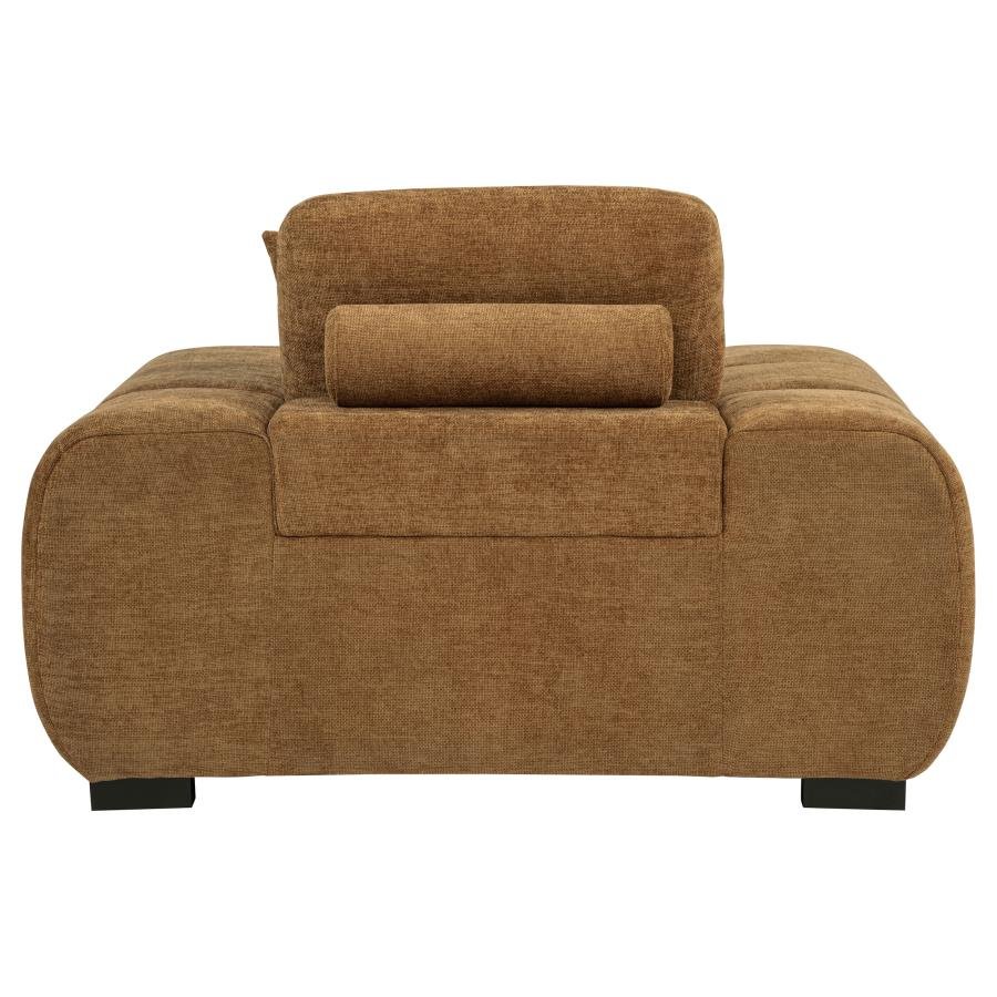 Octavia Upholstered Track Arm Accent Chair Amber - Arm Chairs available at Alpine Outlets in Denver