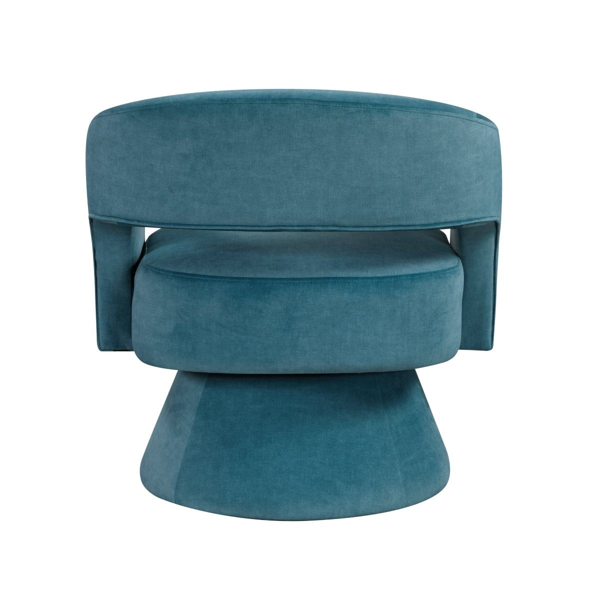 Okak 360° Velvet Swivel Accent Chair - Living Room Furniture - Alpine Outlets