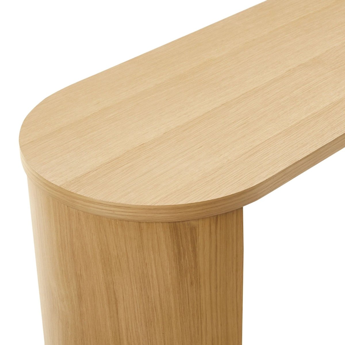Oval Wood Console Table with Arched Legs β 60 Inch - Ottomans available at Alpine Outlets in Denver