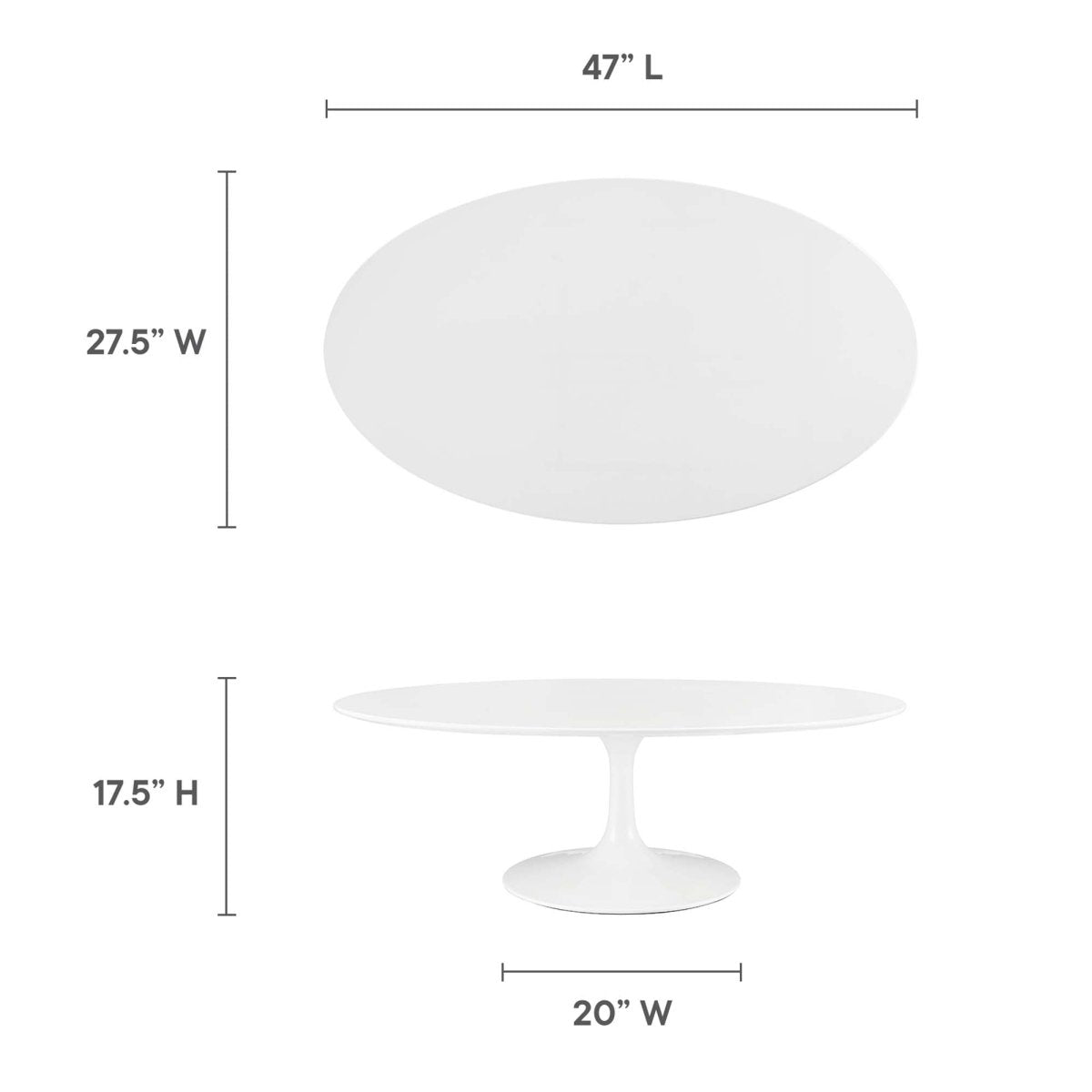 Oval Wood Pedestal Coffee Table - Coffee Tables available at Alpine Outlets in Denver
