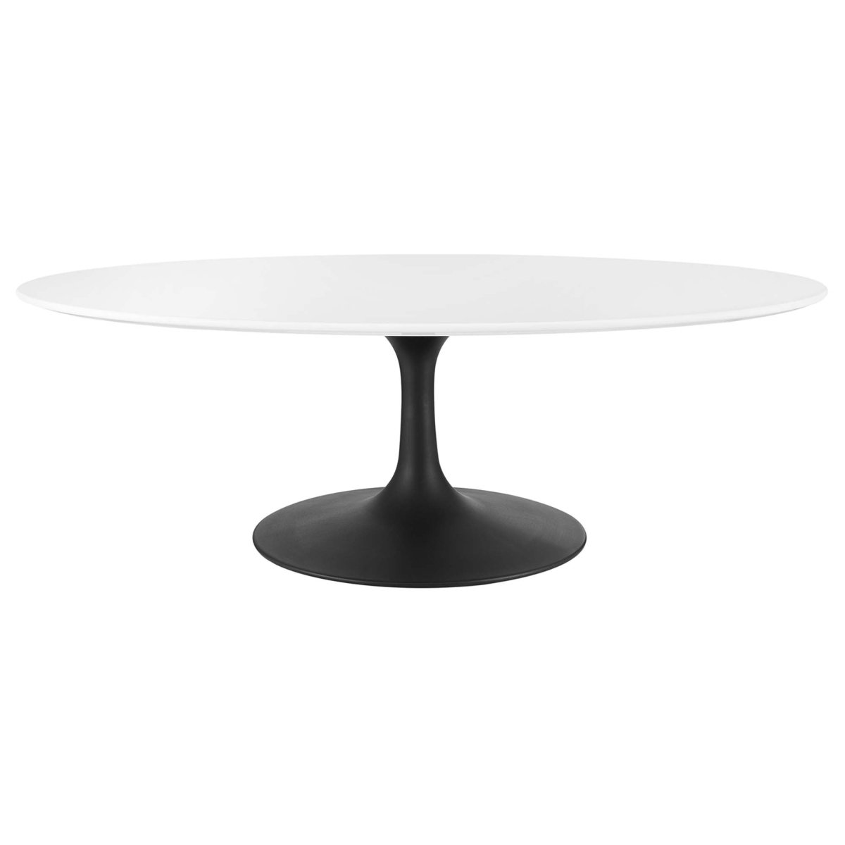 Oval Wood Pedestal Coffee Table - Coffee Tables available at Alpine Outlets in Denver