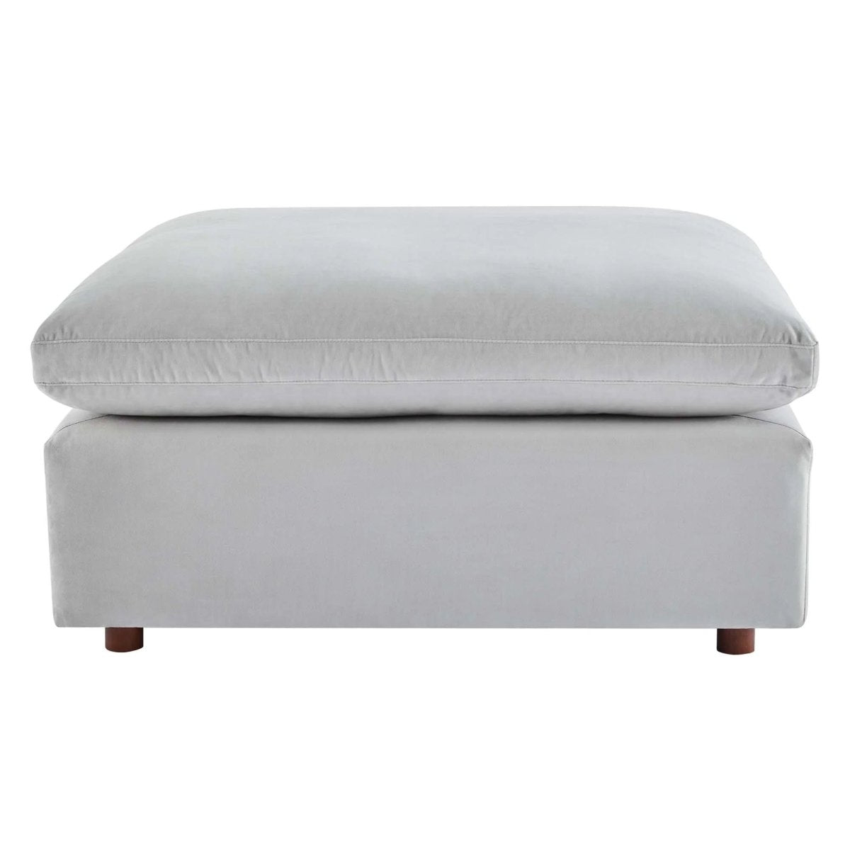 Overstuffed Velvet Ottoman with Down Cushion β 40 Inch - Ottomans available at Alpine Outlets in Denver
