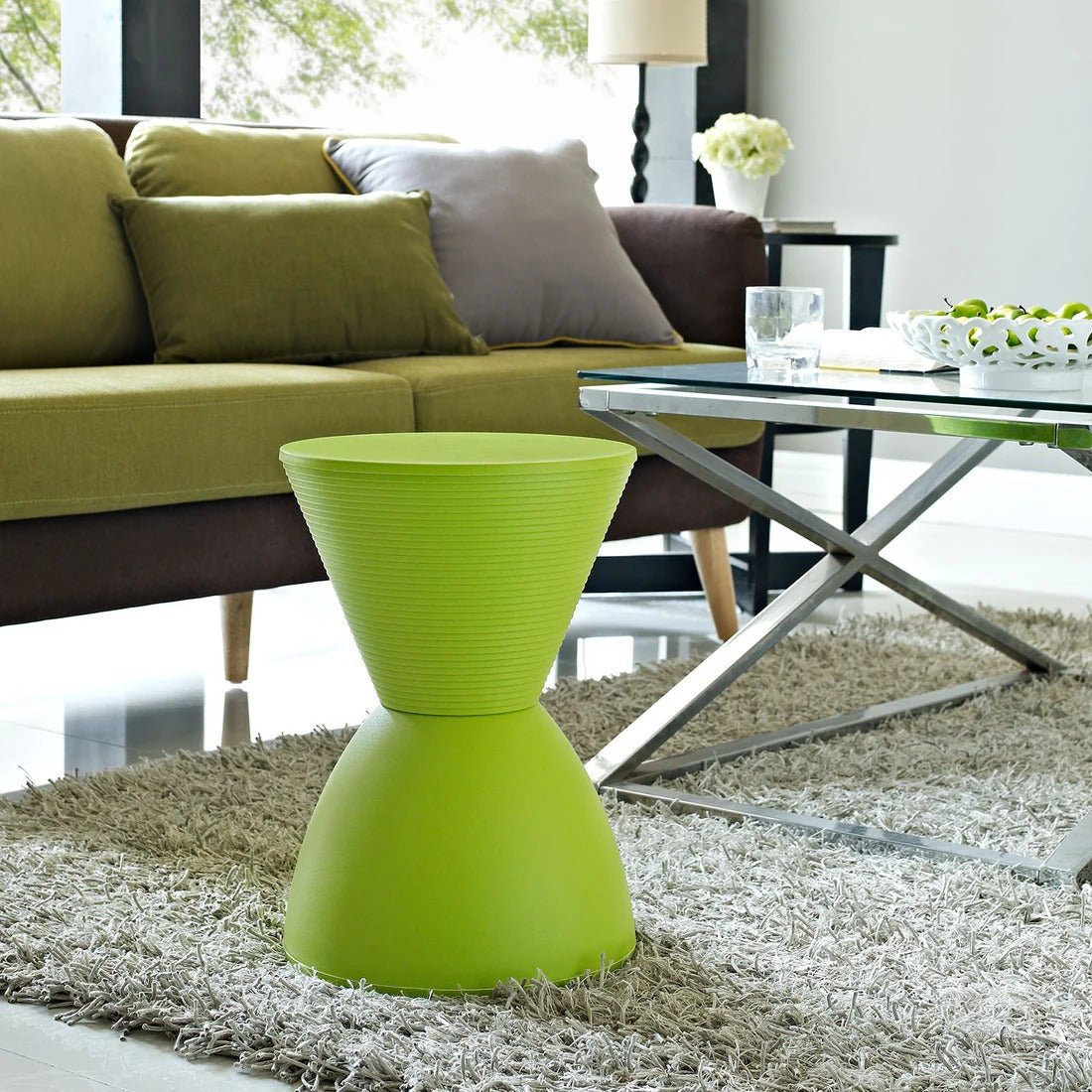 Plastic Accent Stool Side Table with Storage – 17 Inch - Ottomans available at Alpine Outlets in Denver