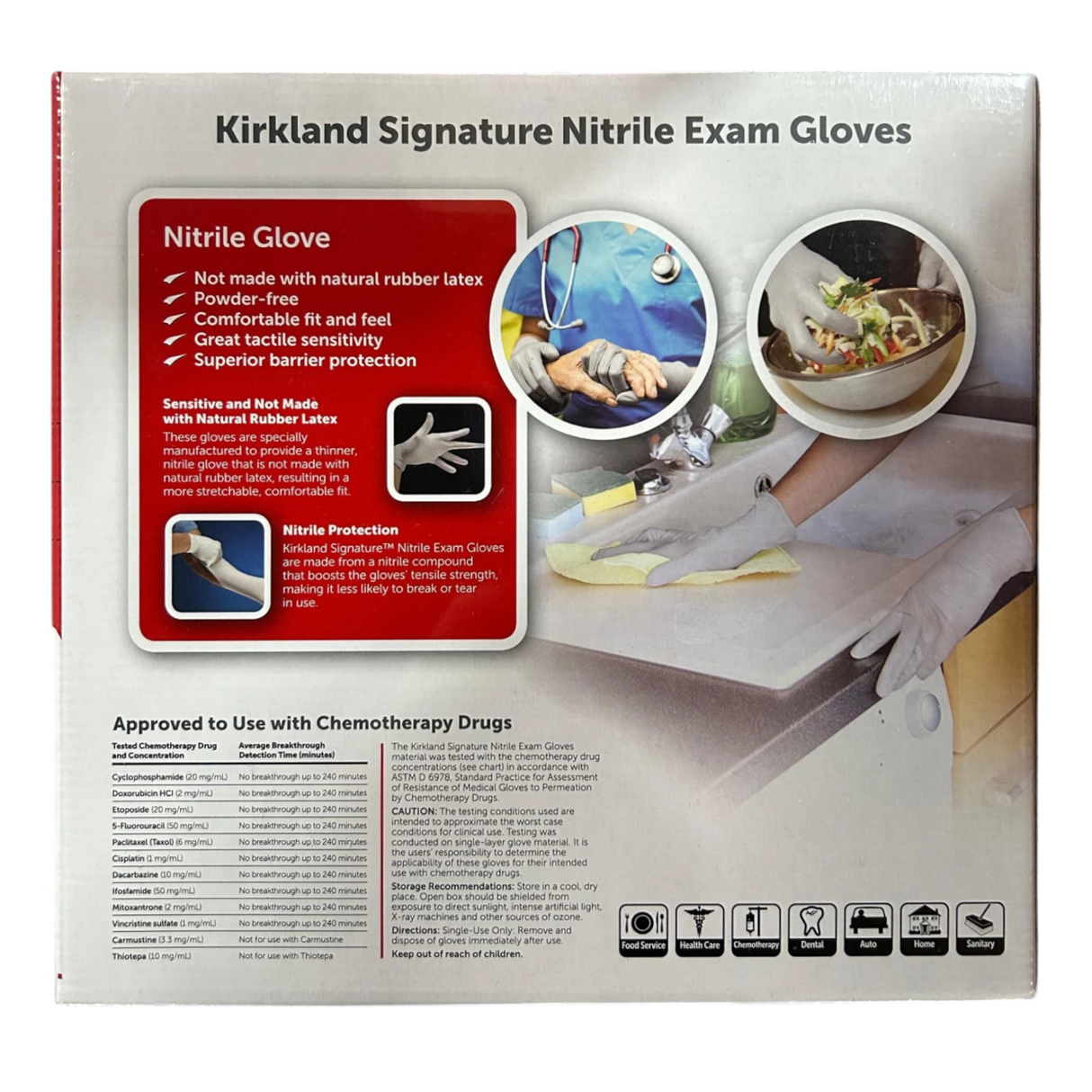 Kirkland Signature Nitrile Exam Gloves Small 2 x 200 Count