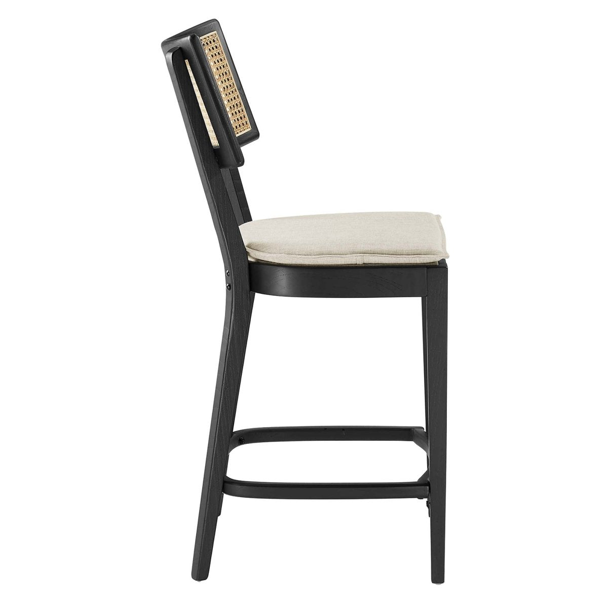 Rattan Back Wood Counter Stools Set of 2 - Stools available at Alpine Outlets in Denver