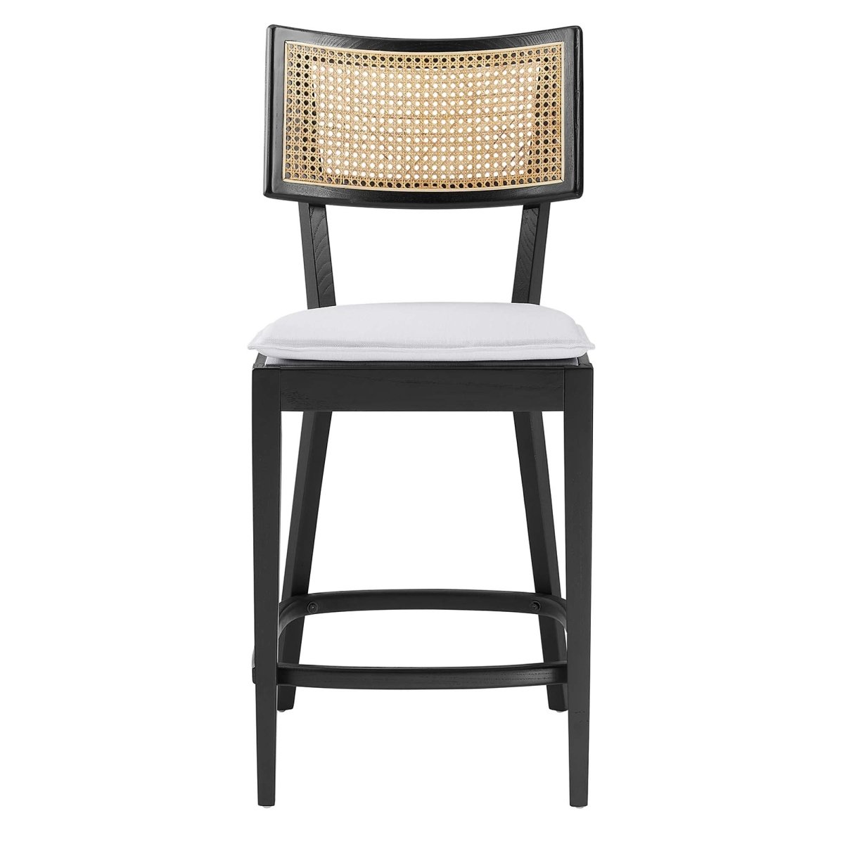 Rattan Back Wood Counter Stools Set of 2 - Stools available at Alpine Outlets in Denver