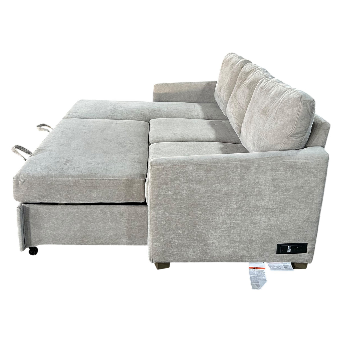 Cameron Sofa Chaise, Taupe
