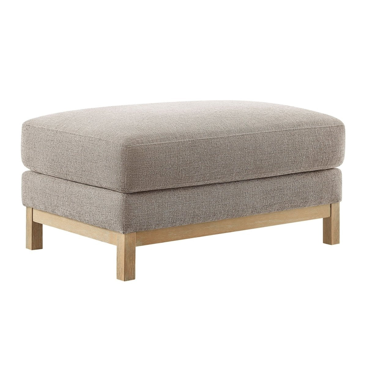 Rectangular Chenille Fabric Ottoman – Upholstered 36 Inch - Ottomans available at Alpine Outlets in Denver