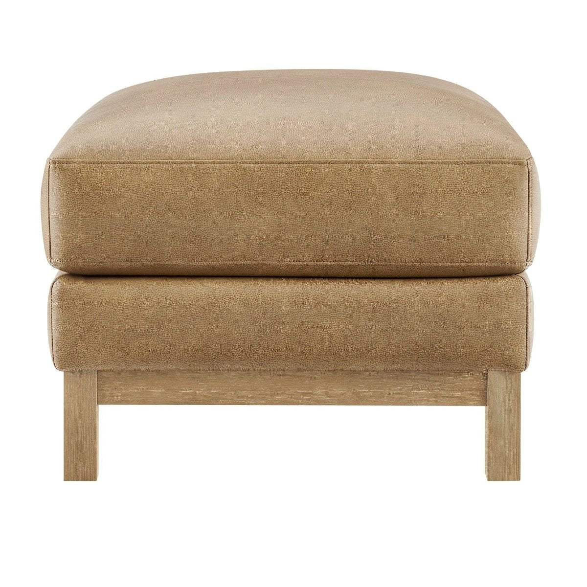 Rectangular Vegan Leather Ottoman β Upholstered 36 Inch - Ottomans available at Alpine Outlets in Denver