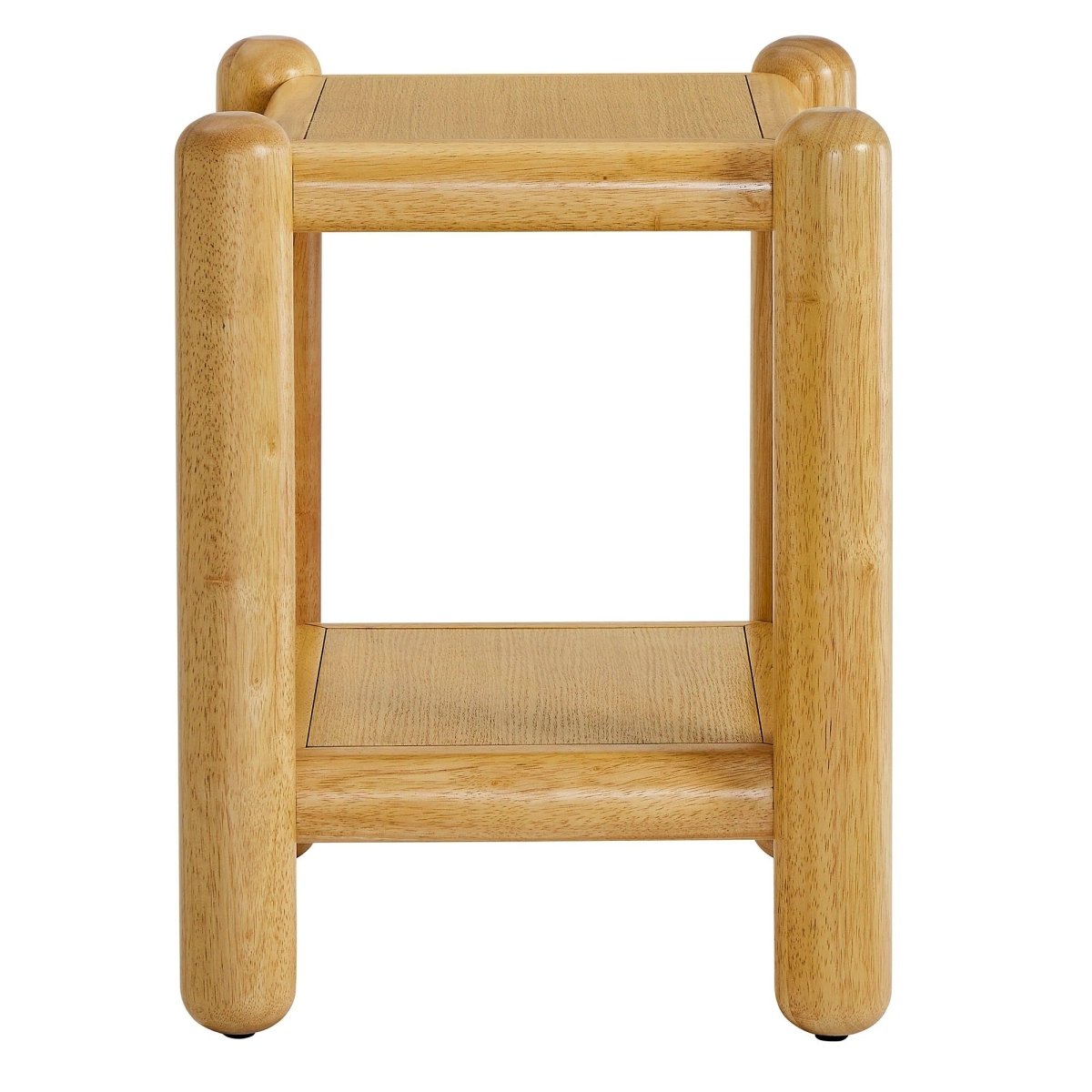 Rectangular Wood Side Table 2 Tier Shelf – Oak 19 Inch - End & Side Tables available at Alpine Outlets in Denver