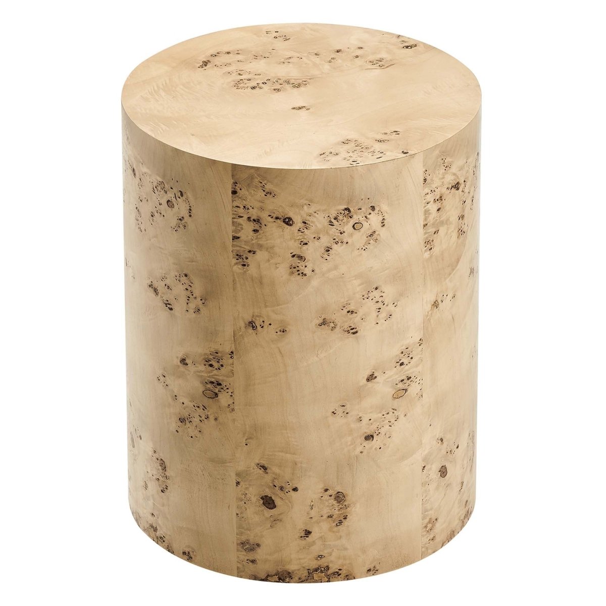 Round Burl Wood Side Table – 16 Inch - End & Side Tables available at Alpine Outlets in Denver