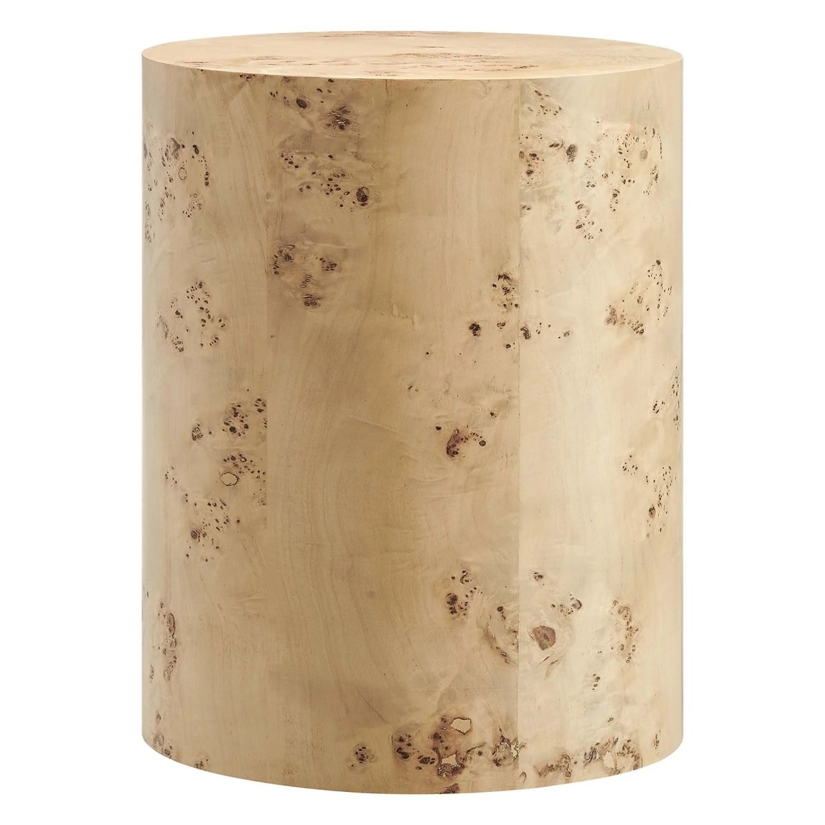 Round Burl Wood Side Table – 16 Inch - End & Side Tables available at Alpine Outlets in Denver