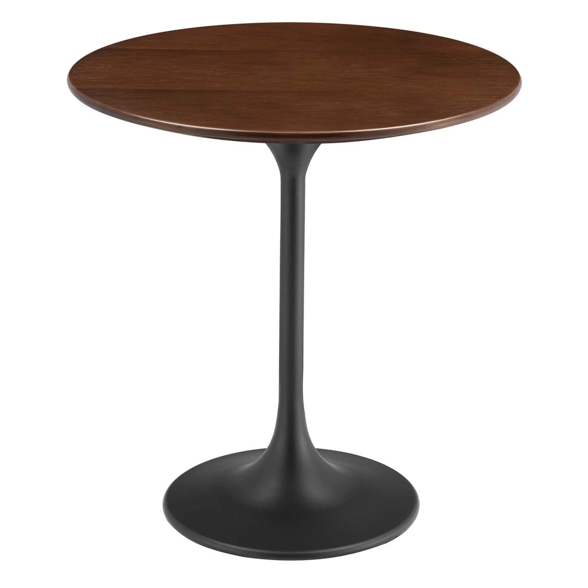 Round High Gloss Side Table with Pedestal Base – 20 Inch - End & Side Tables available at Alpine Outlets in Denver